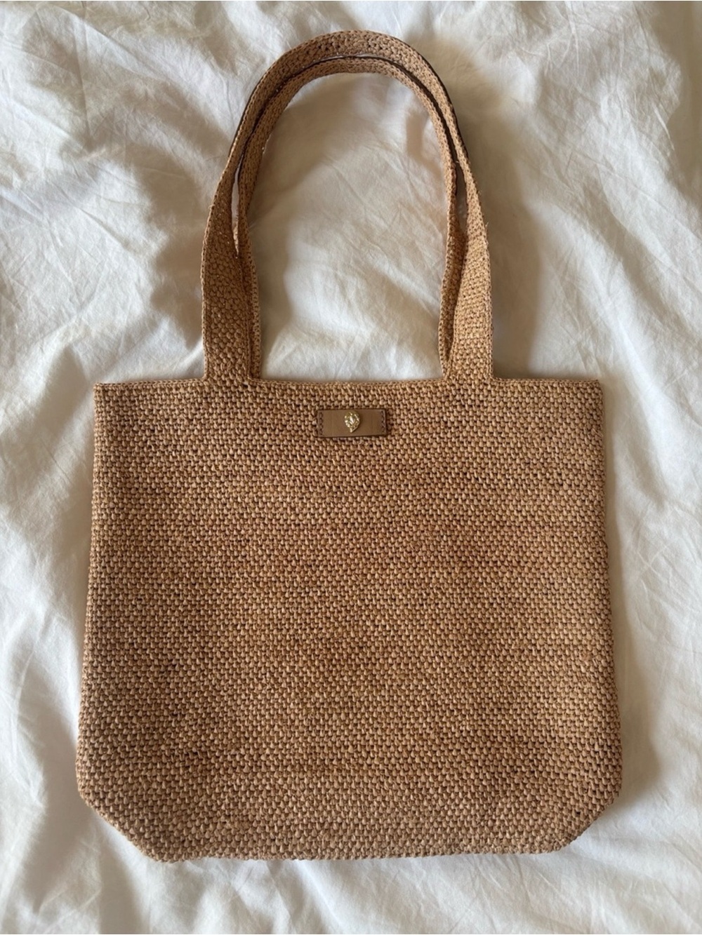 Helen Kaminski Raffia Woven Tote Bag, Natural Tan